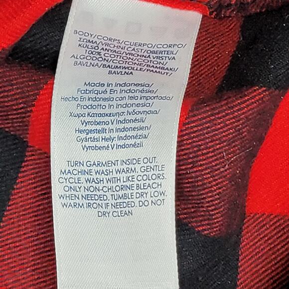 Chaps Buffalo Plaid 1/2 Zip Pullover Shacket Women's SZ LG - Picture 7 of 10